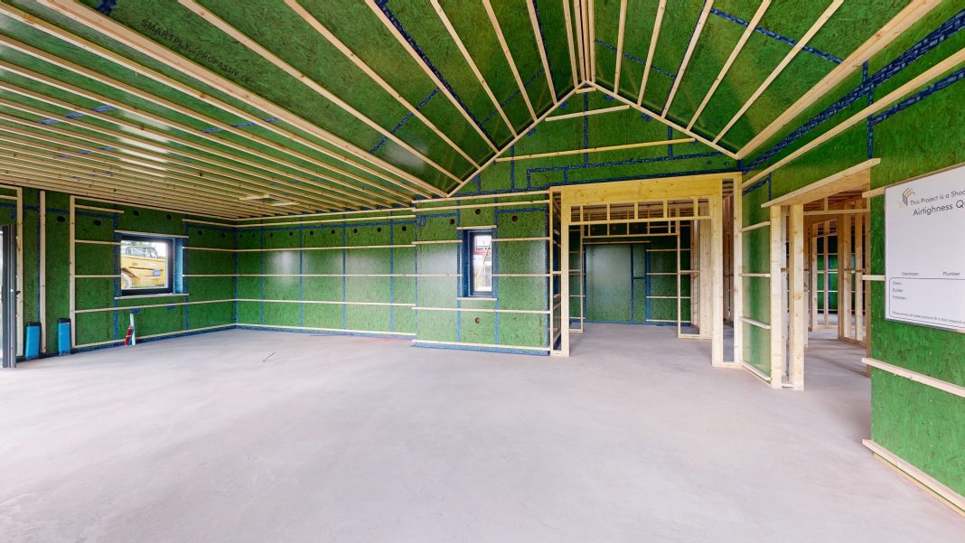 Smartply Airtight is ontworpen voor de binnenbekleding van houtskeletbouw.