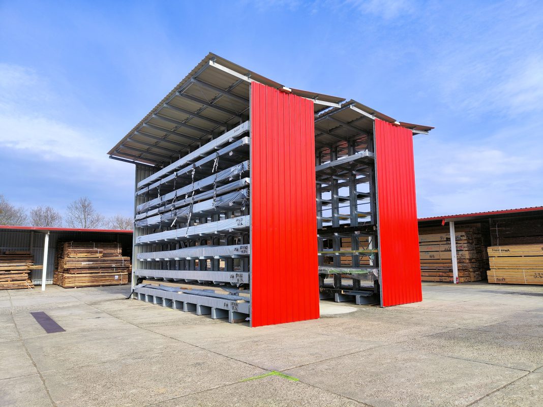 Draagarmstellingen voor houthandel Borovi Impex