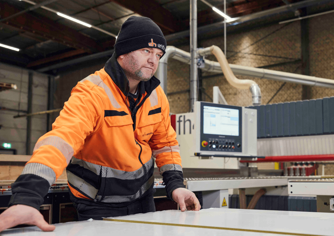 Met de bewerkingstool kunnen Stiho-klanten eenvoudig en snel online orders voor plaatmateriaal op maat doorgeven.