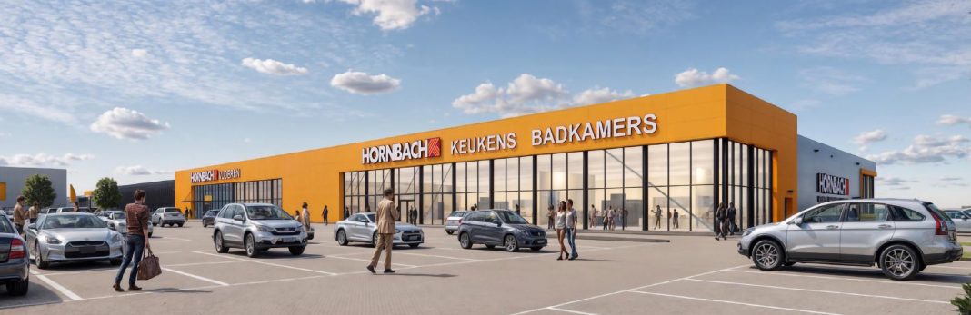 De opening van Hornbach Keukens & Badkamers valt samen met de komst van de nieuwe Hhornbach Vloeren-vestiging op dezelfde locatie, het bedrijventerrein Centerpoort-Nieuwgraaf direct achter de bestaande projectbouwmarkt.