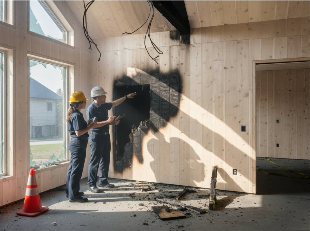 Veel ontwikkelaars, bewoners én verzekeraars vragen zich af of bouwen met hout wel brandveilig is.