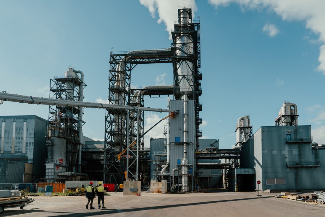 De full-scale recyclinginstallatie.