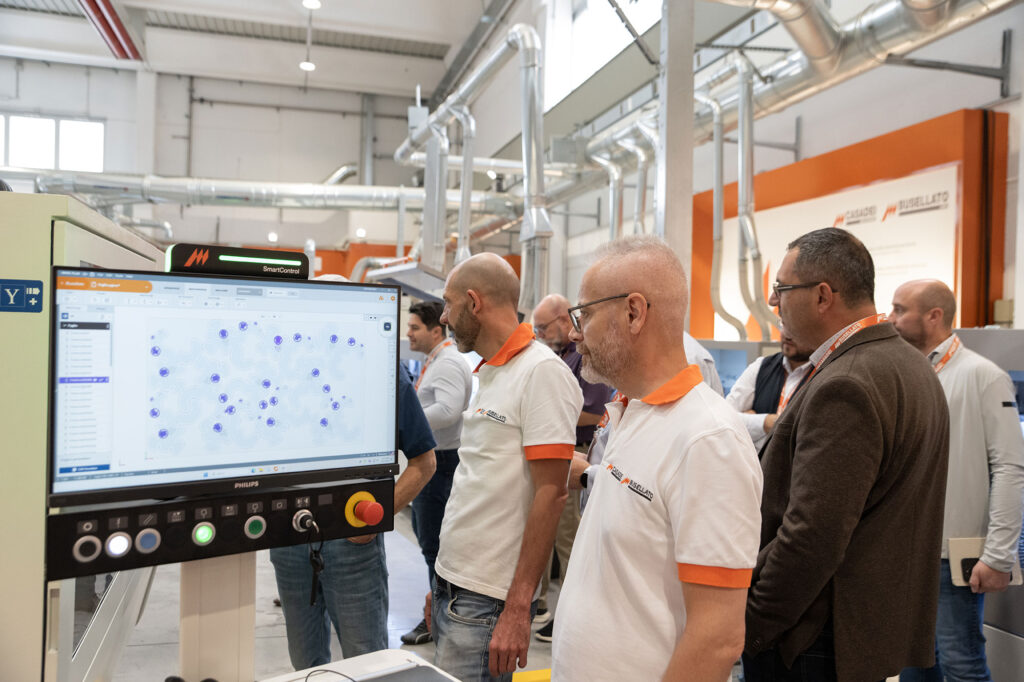 De grote blikvanger van het evenement was het nieuwe CNC-bewerkingscentrum voor nesting, de Easy Jet X3.